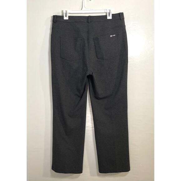 St. John Women's Size 12 Gray Wool Blend Stretch Dress Trousers Pants - Picture 2 of 8